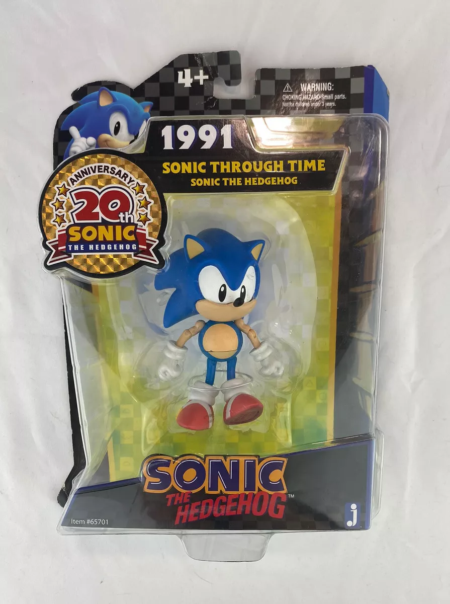 Jazwares Sonic The Hedgehog Classic Sonic 1991 20th Anniversary