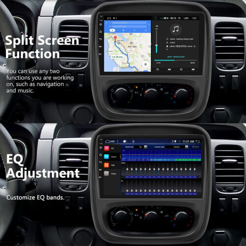 Para Renault Vauxhall Vivaro B 2014-17 Android 14 Coche Estéreo Navegación por satélite GPS CarPlay - Imagen 7 de 15
