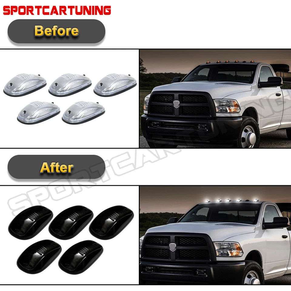 Carcasa de luz de circulación marcador de techo de cabina OEM para Dodge Ram 1500 2500 3500 2003-2018 Foto 3 de 4