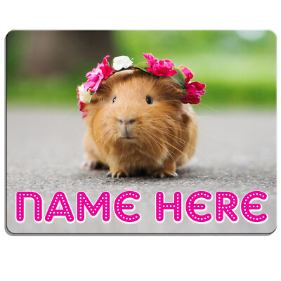 Guinea Pig Door Sign Bedroom Name Plaque Personalised Girls Room Childrens  KD56