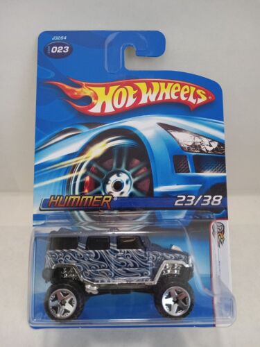 2006 Hot Wheels #23 First Editions 23/38 HUMMER Dark Blu Variation w/ORUT5 Spoke - Picture 1 of 6