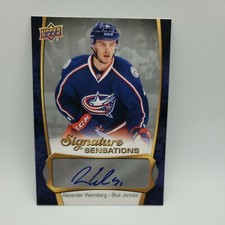 2016-17 Upper Deck Hockey Series 1 Signature Sensations Alexander Wennberg SS-AW