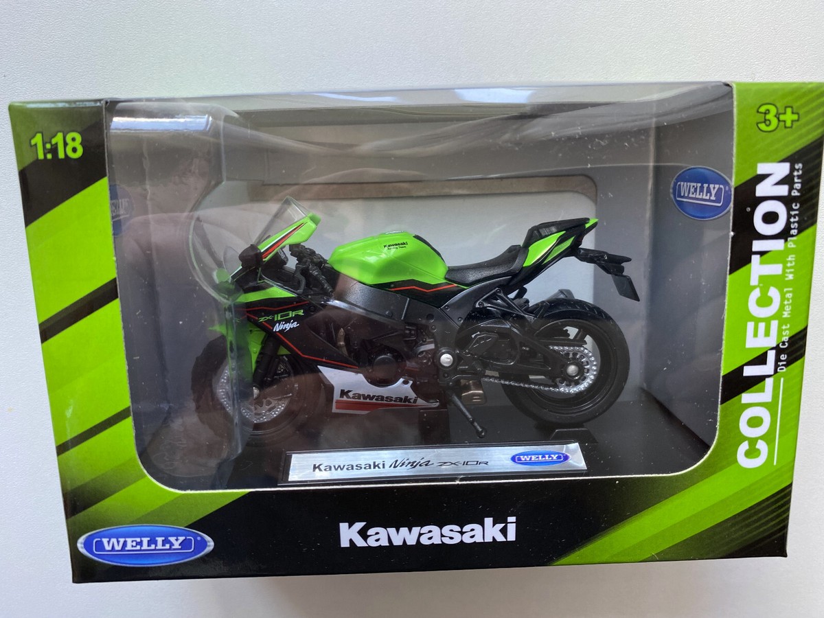 Kawasaki NINJA ZX-10R 2021, Welly Motorrad Modell 1:18 | eBay