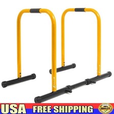 Adjustable Dip Station Portable Fitness Bars Upper Body Strength Training New