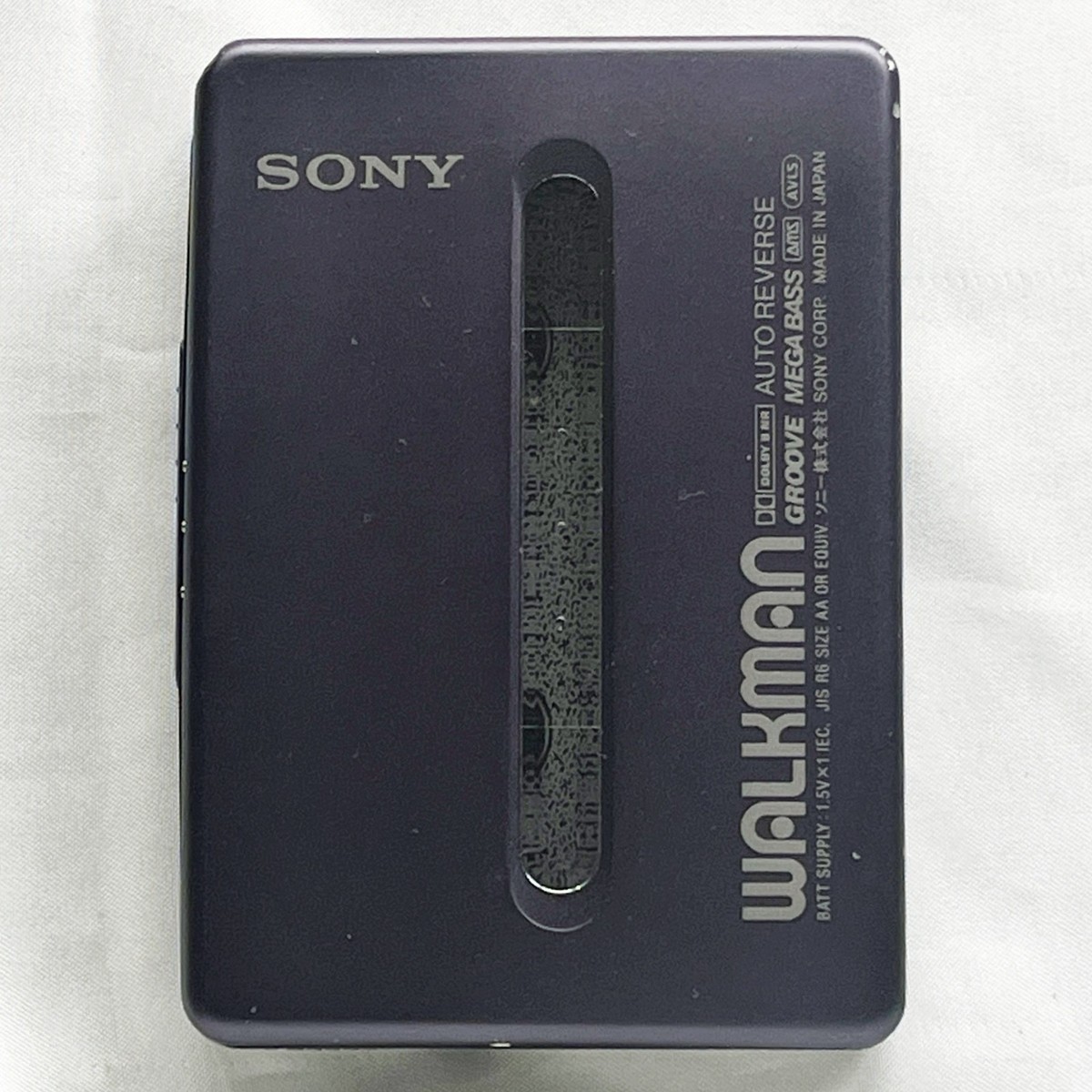 SONY WM-EX677 1999 Navy Walkman Vintage Cassette Player Made in