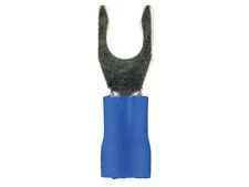 INSTALLBAY BVST6 Blue Vinyl Spade Terminal 16-14 Gauge #6 - Package of 100