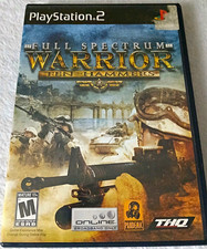 THQ Full Spectrum Warrior: Ten Hammers PlayStation 2 PS2 2006 M NTSC-U/C Manual