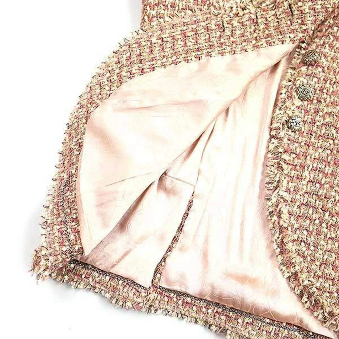 Giacca Chanel in tweed con bottoni P27798V16935 rosa 42