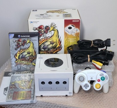 Pearl White Nintendo Gamecube Console - Mario Smash Football Pak