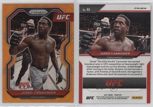 2021 Panini Prizm UFC Orange Prizm /99 Jared Cannonier #44