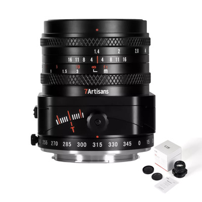 7artisans 50mm F1.4 APS-C Tilt-Shift Lens Manaul Focus for Sony Fujifilm M4/3