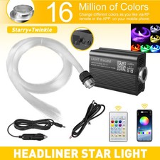 500pc Car Home Headliner Star Lights Roof Twinkle Ceiling Light Fiber Optic N