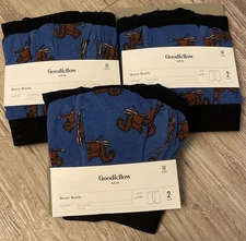 3 Goodfellow & Co 2 pack Men’s Underwear Boxer Briefs sz M Squirrel on skis NEW