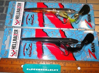 Lot of Two (2) Z Man Hellraizer Lures 5 in, 5/8 oz  NEW