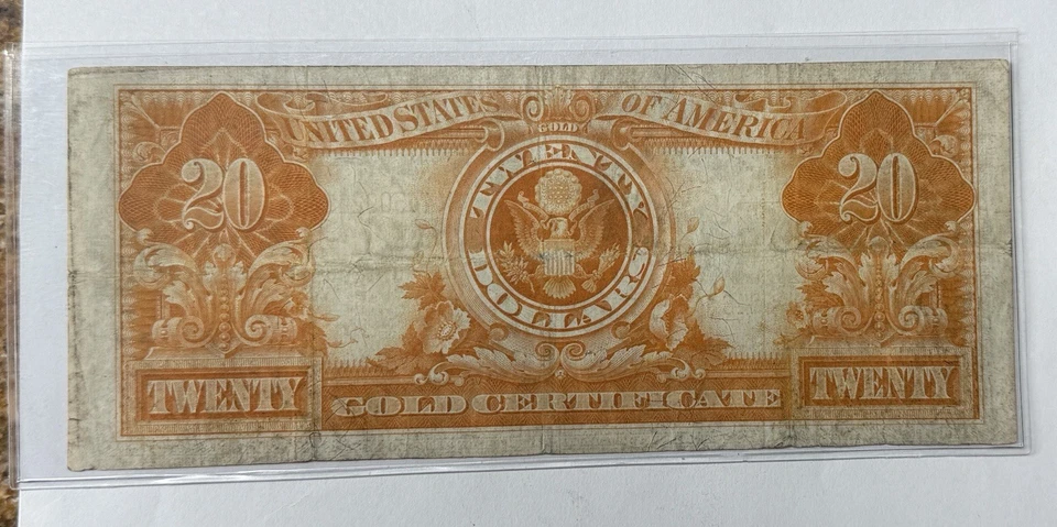 Series of 1922 Large Size $20 Gold Certificate - Image 2 of 2