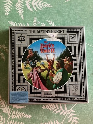 The Bard's Tale II The Destiny Knight Complete CIB 5.25'' & 3.25 FLOPPYS