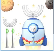 Kids Electric Toothbrush with 4 brush heads U Shape Ultrasonic 