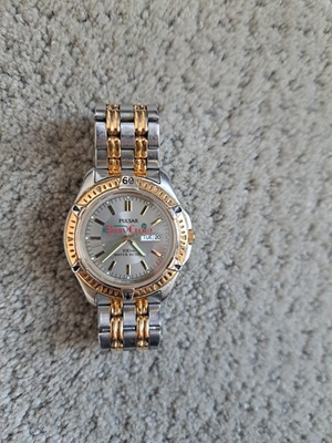 #ad Working Pulsar Mens Prima Cucina Day And Date Window Two Tone Quartz $25.99