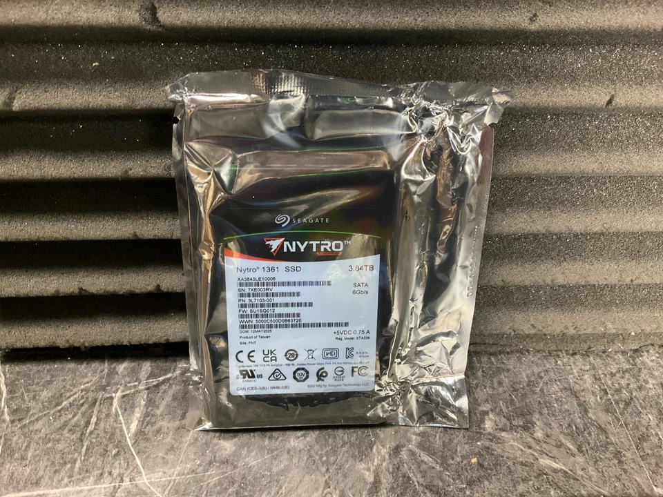 Seagate Nytro 1361 3.84TB SATA3 SSD Drive XA3840LE10006 🇺🇸✨🇺🇸✨ NEW! SEALED! - Image 3 of 4