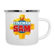 Feuerwehrmann Sam™ Feuerwehr-Logo Camping-Becher, One size, Weiß