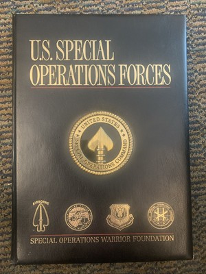 U,S, SPECIAL OPERATIONS FORCES PADDED HARDCOVER SPEC.OP. WARRIOR FOUNDATION