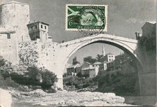 GOLDPATH: Yugoslavia postcard 1957 to England CV931_P14