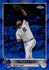 2022 Topps Chrome Sapphire Edition Wily Peralta #653 Detroit Tigers 26H