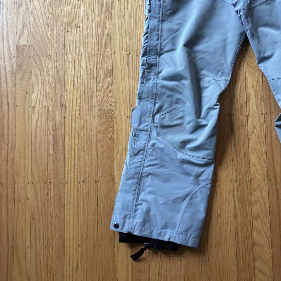 Женские зимние лыжные штаны Patagonia 14 / большие светло-серые сбоку на молнии с подкладкой - Изображение 3 из 4