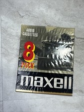Maxell High Bias XLII 90 Minute 8 Pack Blank Audio Cassettes Brand New