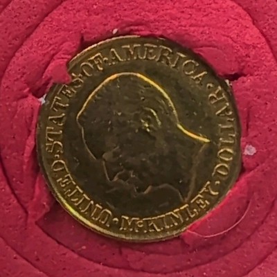 1916 US M Kinley Gold One Dollar 