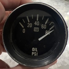 Vintage Stewart Warner Heavy-duty Series Oil Pressure Gauge 284ae Preowned Vintage Stewart Warner Heavy-duty Series Oil Pressure Gauge 284ae Preowned