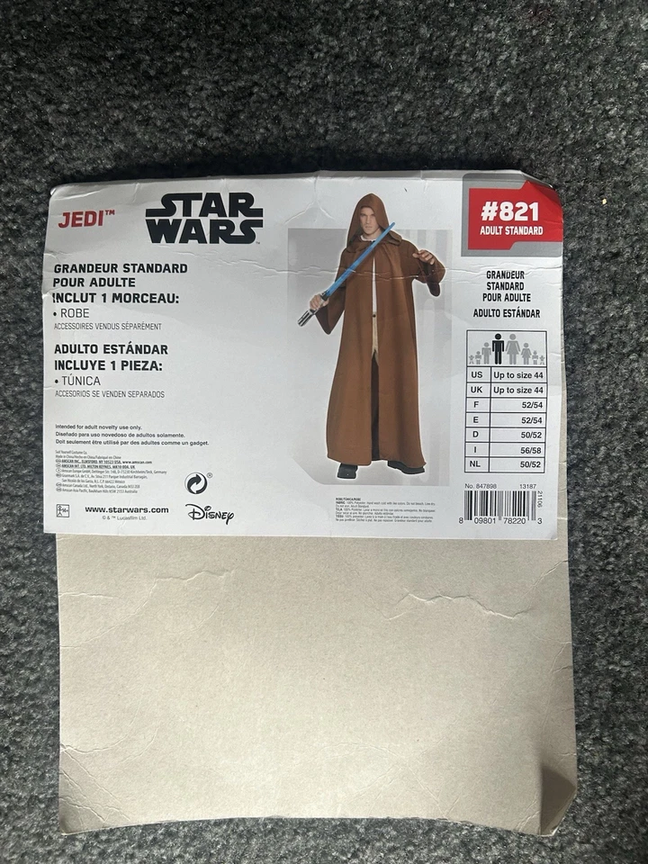 Disfraz de túnica Jedi de Star Wars talla grande Foto 4 de 4