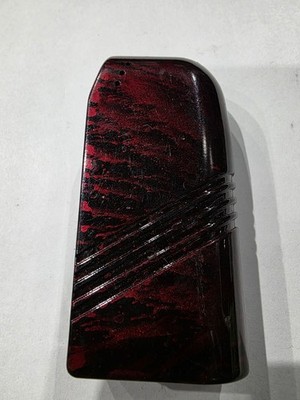 Vintage Red & Black Marbling Chinese Lacquer Cigarette Lighter Dunhill DC-31