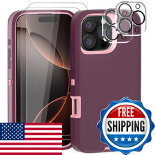 Gyj Gase For Iphone 16 Pro Max Case 6.9 2 Screen Protector 2 Camera Lens