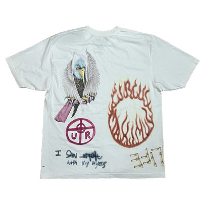 Travis Scott Utopia 2024 MetLife Tournee White Tee Size XXL