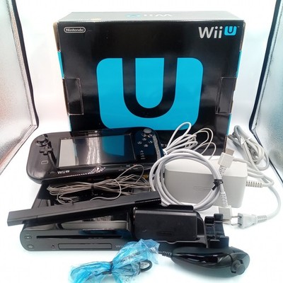 Nintendo Wii U 32GB Black Premium Console Set Boxed Japanese Version Working