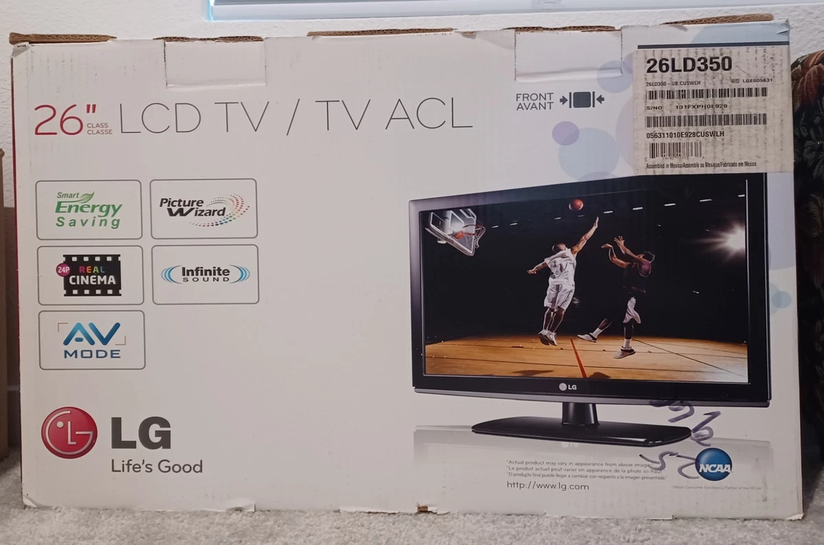 LG Black 1080p (FHD) Maximum Resolution 20-29 in Screen TVs for