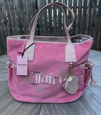 Juicy Couture Wingin It Tote Pink Lemonade/Pink Diamond NWT RARE  Butterfly