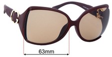 SFx Replacement Sunglass Lenses fits Gucci GG3512/S - 63mm Wide