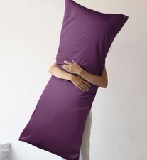 Body Cooling Pillowcase Long Pillow Case Breathable Cool Silky Soft Rayon Der...