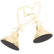 2 Pcs Love Table Card Clip Heart Shaped Number Holder Base Memo Clips