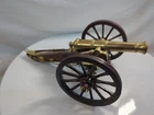 Louis XIV Metal and Wood Cannon Replica 9x5x3.5"