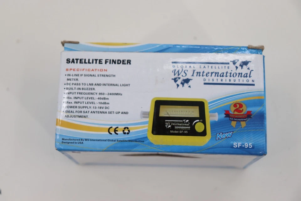 Buscador de satélites modelo SF-95 medidor de señal WS International 950-2400 MHz Foto 2 de 4
