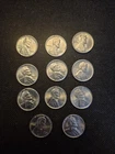 11 Beautiful Uncirculated 1943 D Steel Lincoln Wheat Penny Coin Collection!!