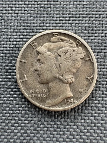 1944 Mercury Dime | 90% Silver | Exact Coin Shown | Good Condition | COA | #335