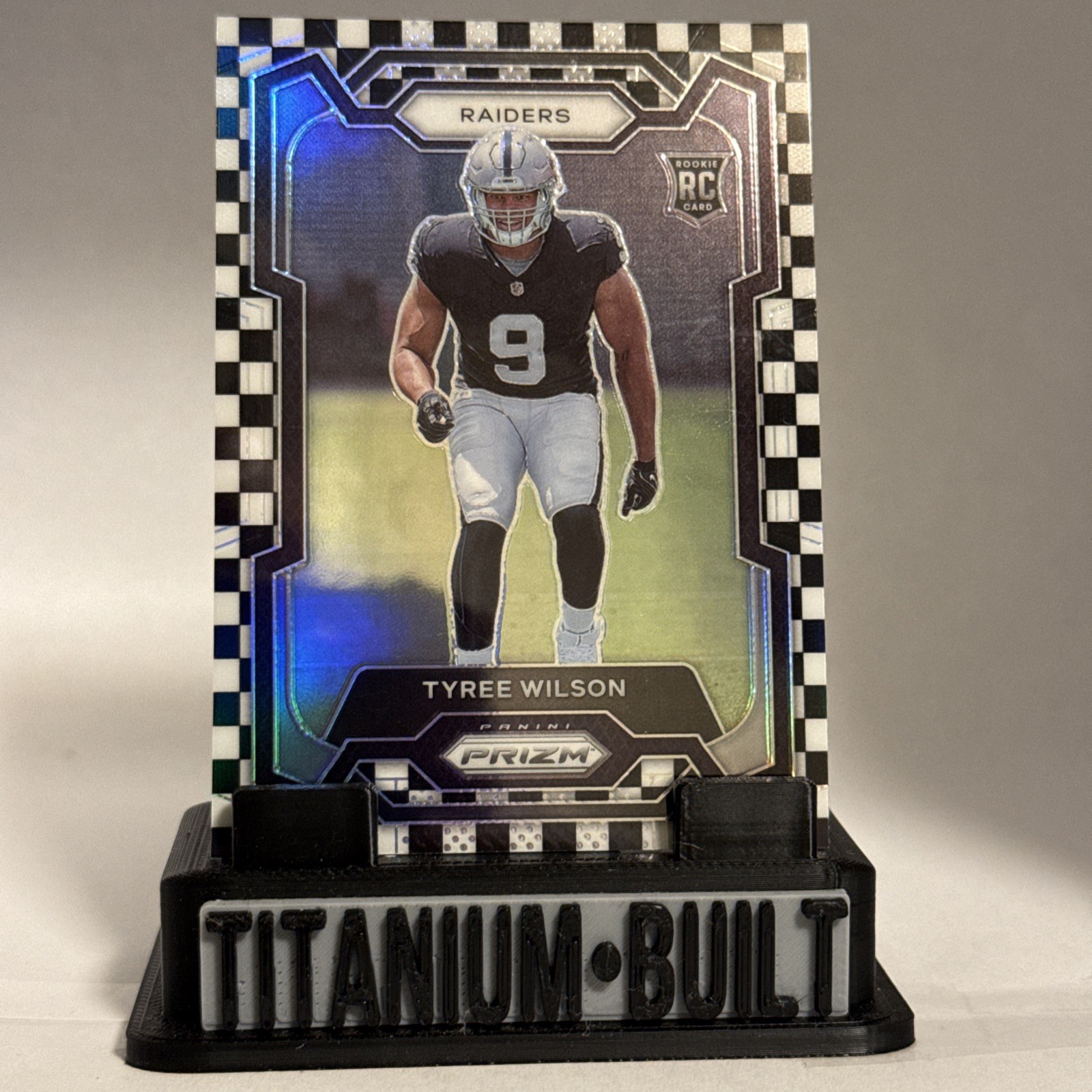 Tyree Wilson 2023 Panini Prizm #363 Black & White Checker Prizm (RC) LV Raiders