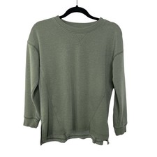 American Eagle Sweatshirt Ahh-Mazingly Soft Crewneck Knit Pullover Green XS