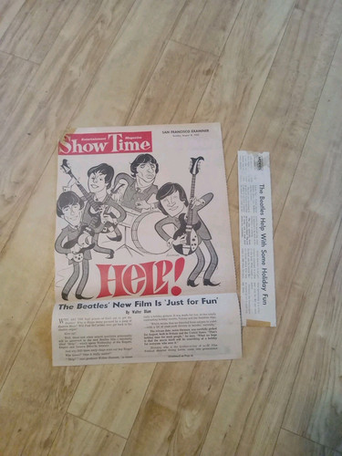 Beatles 1964 Showtime San Francisco Examiner Help New Film Story - Picture 1 of 9