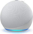 Amazon Echo Dot (4th Gen.) Smart Speaker with Alexa- Glacier White, with cord.