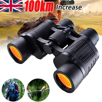 10000M HD 80X80 Military Zoom Binoculars Day/Night Army Optics Hunting Camping~ - Image 1 of 4